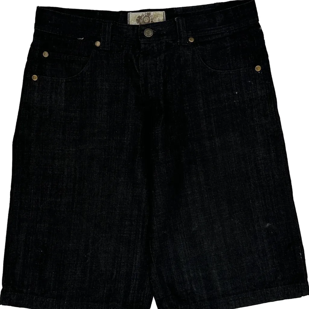 Hugo Boss Baggy Denim Shorts - 36W 10L Black Denim - Image 9