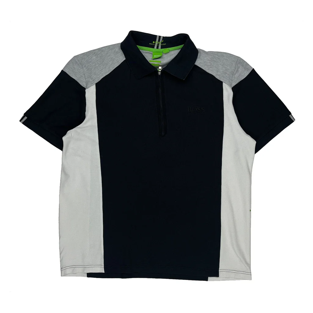 Hugo Boss Polo Shirt - Medium Black Cotton