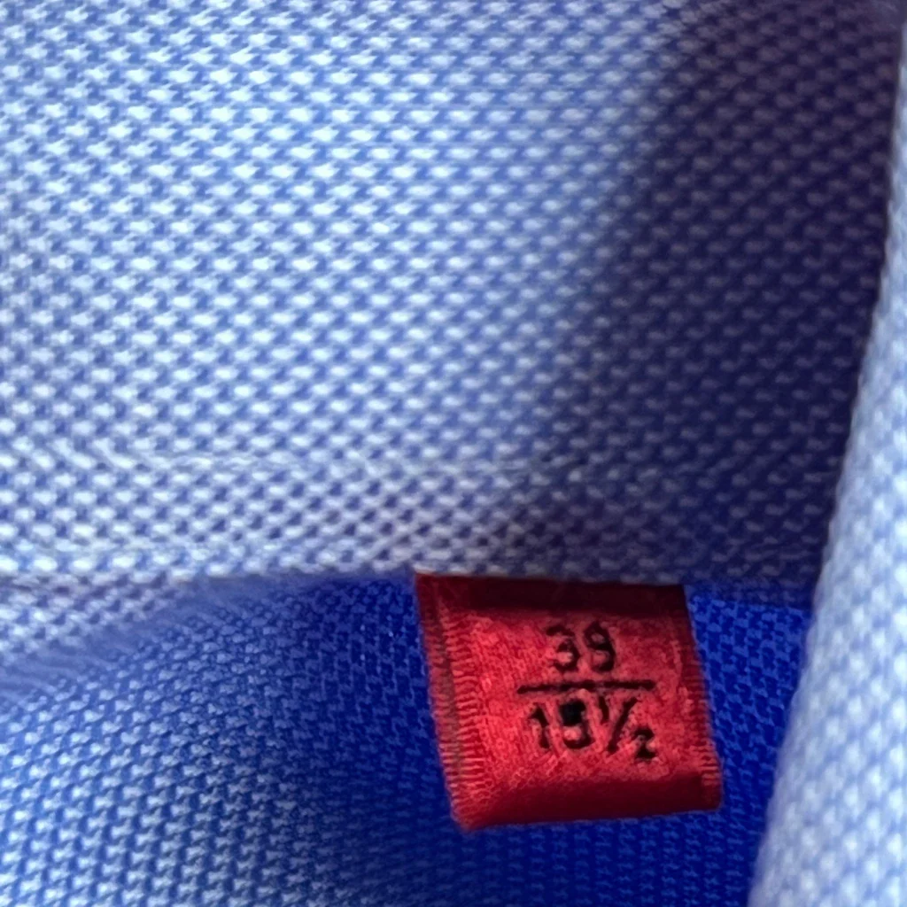 Hugo Boss Slim Shirt - Medium Blue Cotton - Image 4