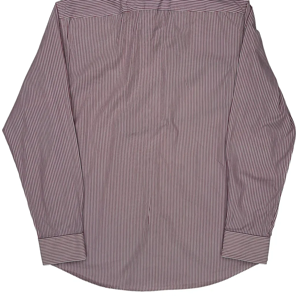 Hugo Boss Striped Shirt - Large Red Cotton - Image 7
