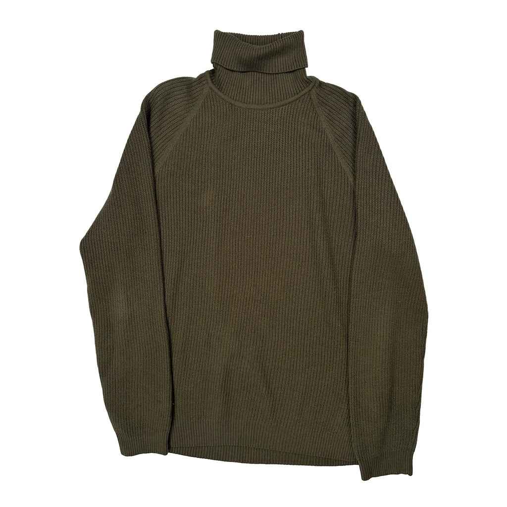 Hugo Boss Sweater - Large Green Wool - Image 2