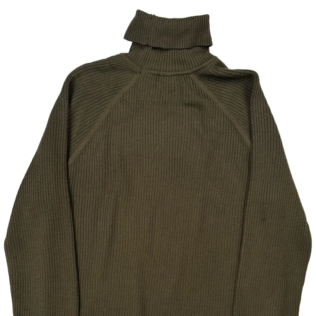 Hugo Boss Sweater - Large Green Wool - Image 6