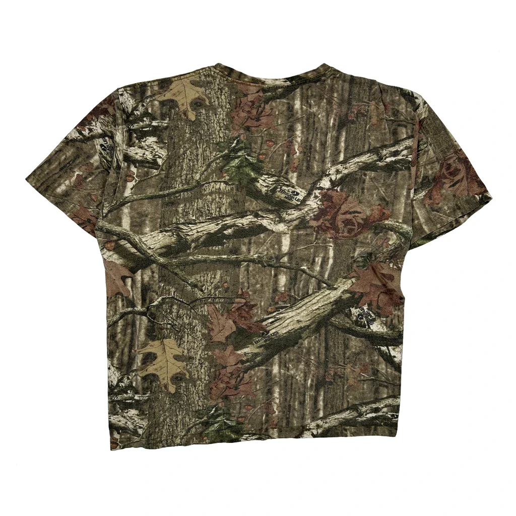 Hunting Mossy Oak T-Shirt - Large Camo Cotton - Image 2