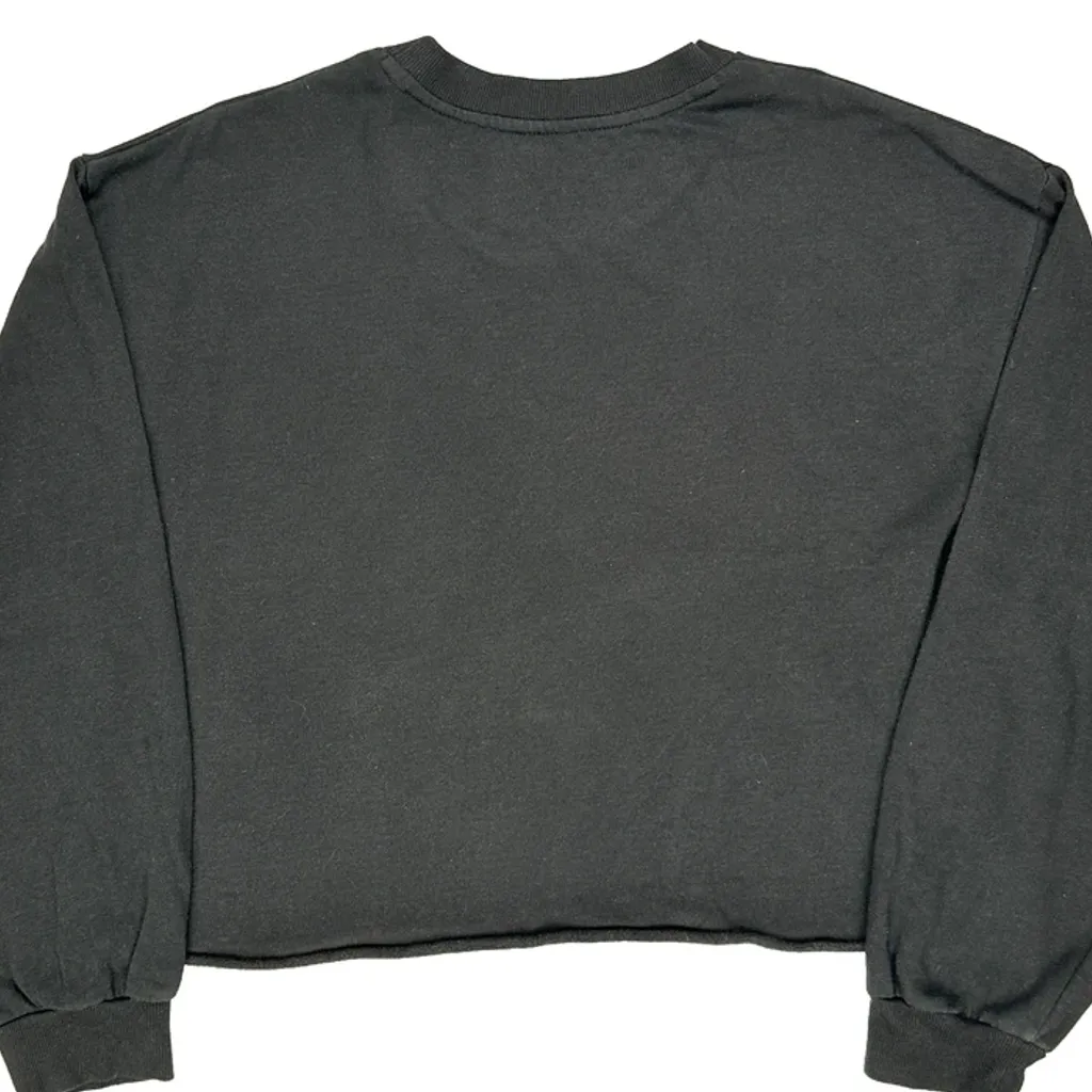Iconic Tongue Logo The Rolling Stones Cropped Graphic Sweatshirt - 2XL Black Cotton Blend - Image 7