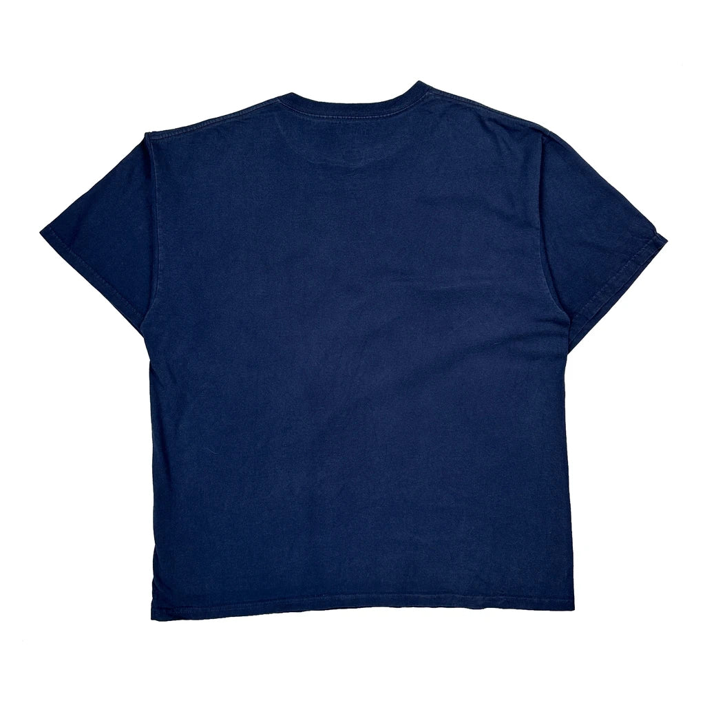 Illinois Illini Majestic College T-Shirt - XL Navy Cotton - Image 2