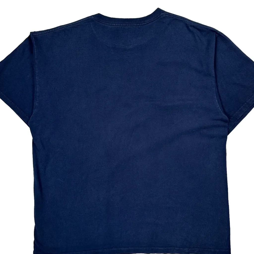 Illinois Illini Majestic College T-Shirt - XL Navy Cotton - Image 6