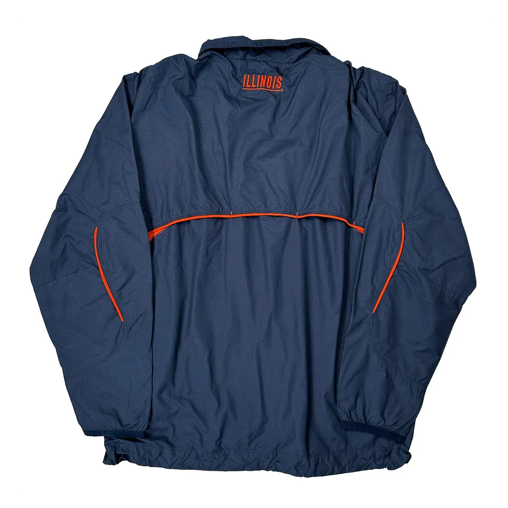 Illinois Nike Windbreaker - Large Blue Polyester - Image 2