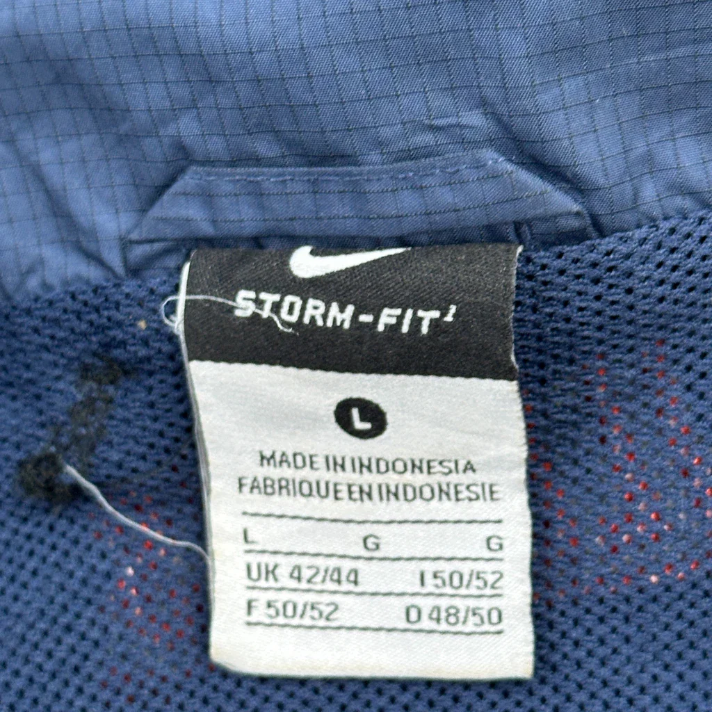 Illinois Nike Windbreaker - Large Blue Polyester - Image 3