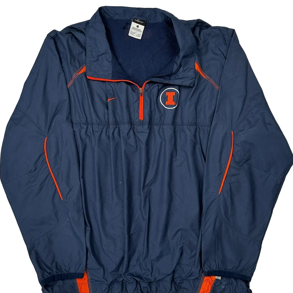 Illinois Nike Windbreaker - Large Blue Polyester - Image 5