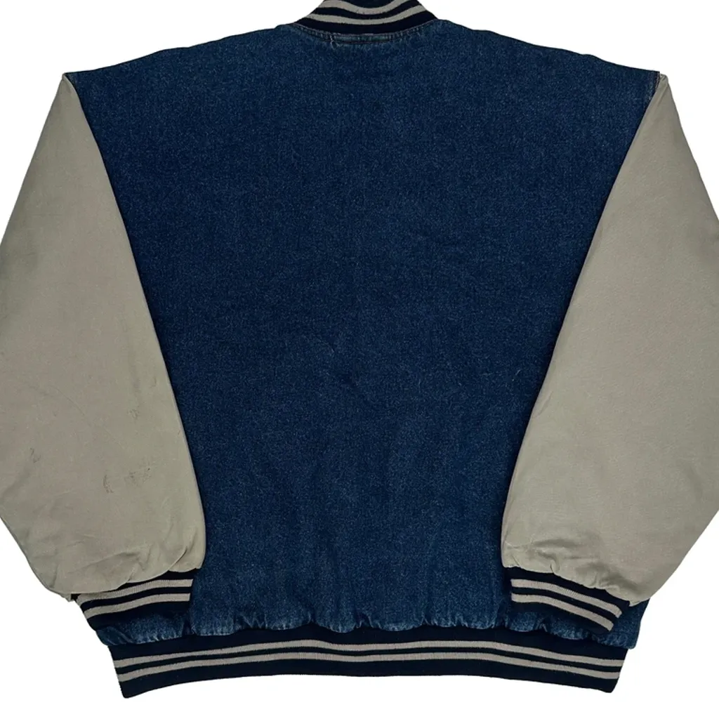 Incrowd Varsity Jacket - Large Blue Denim - Image 7