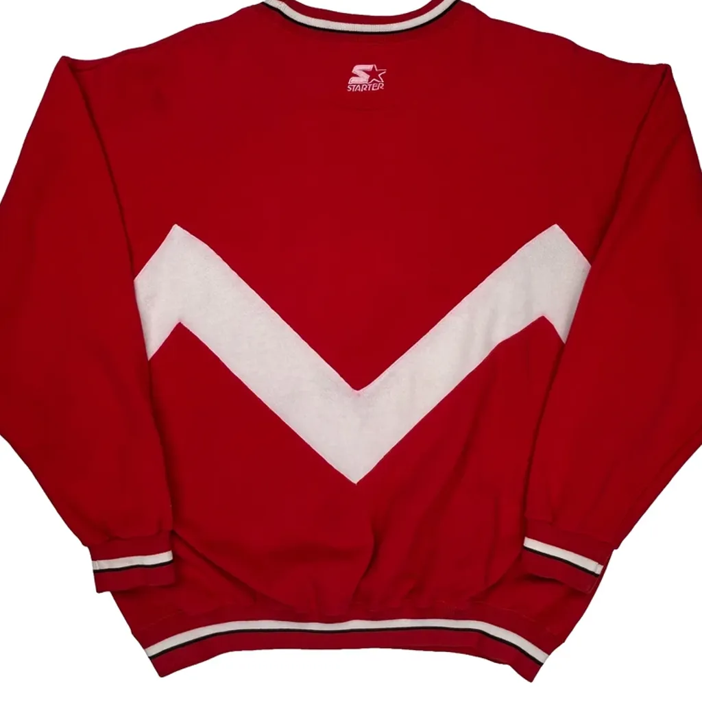Indiana Basketball Starter Sweatshirt - Large Red Cotton Blend - Image 8