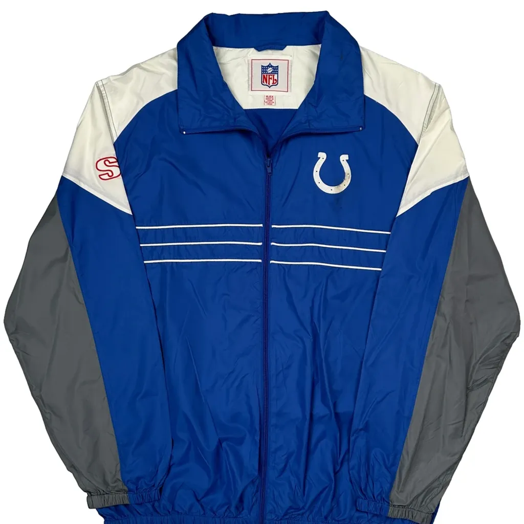 Indianapolis Colts Nfl Football Windbreaker - XL Blue Polyester - Image 5
