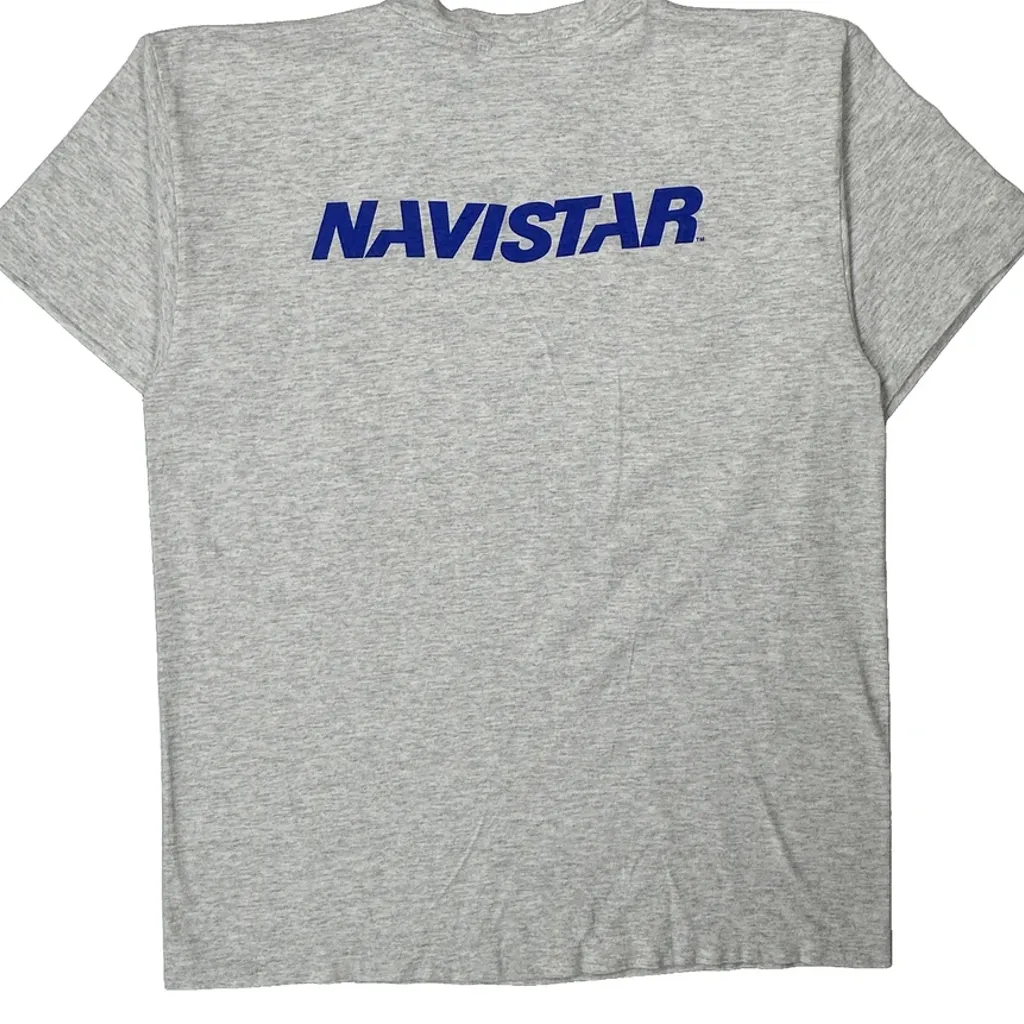 Indianapolis Flying Start Single Stitch T-Shirt - Large Grey Cotton - Image 6