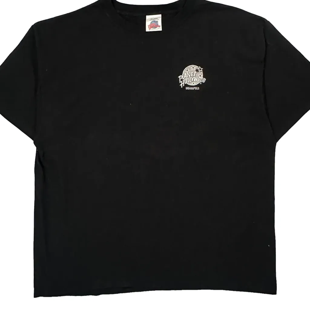 Indianapolis Planet Hollywood Graphic T-Shirt - 2XL Black Cotton - Image 4