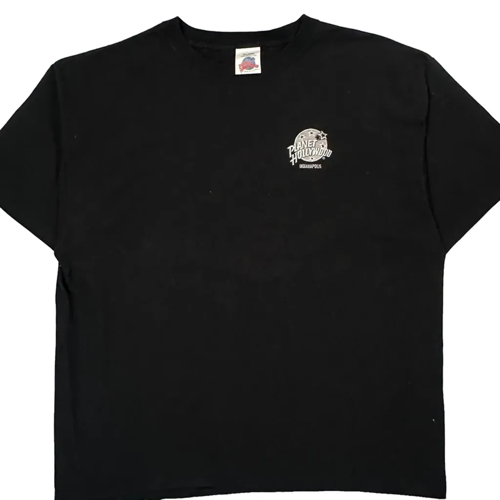 Indianapolis Planet Hollywood Graphic T-Shirt - 2XL Black Cotton - Image 5