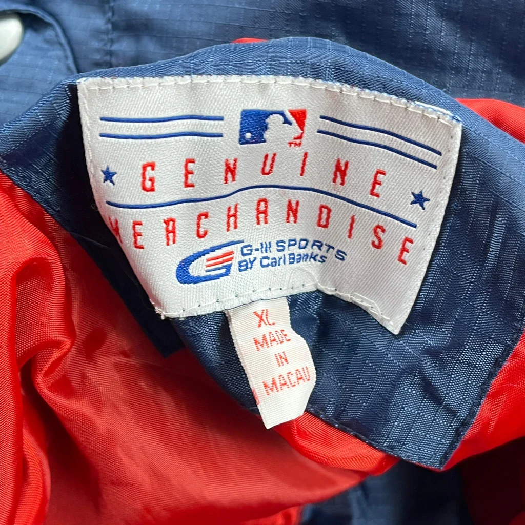 Indians G-Iii Windbreaker - XL Blue Polyester - Image 3