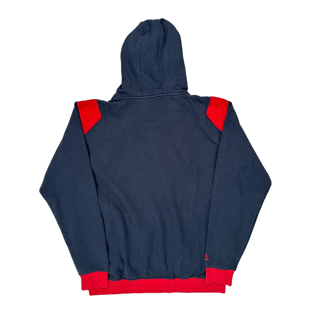 Indians Majestic Hoodie - Large Navy Cotton - Image 2
