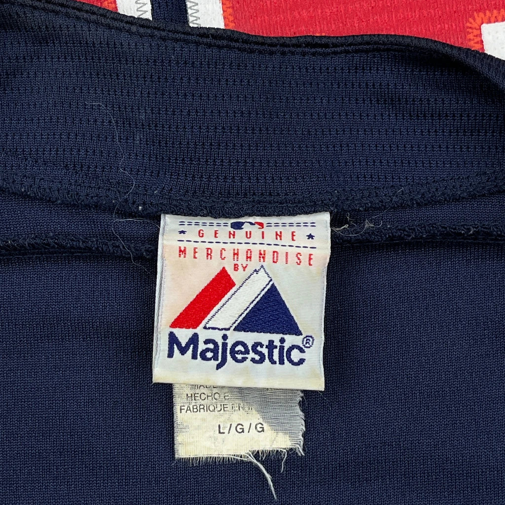 Indians Majestic Mlb Jersey - Large Navy Polyester - Image 3