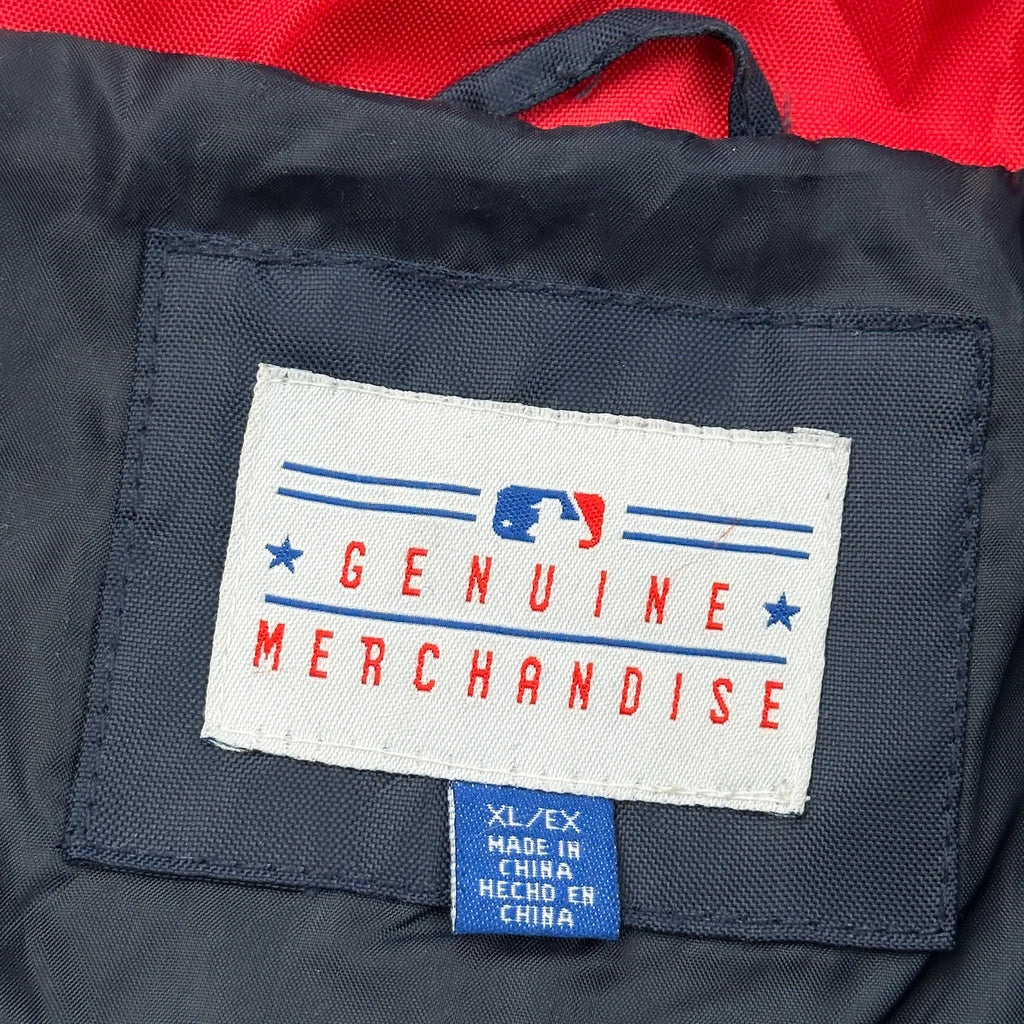 Indians Mlb Graphic Baseball Jacket - XL Navy Polyester - Image 3