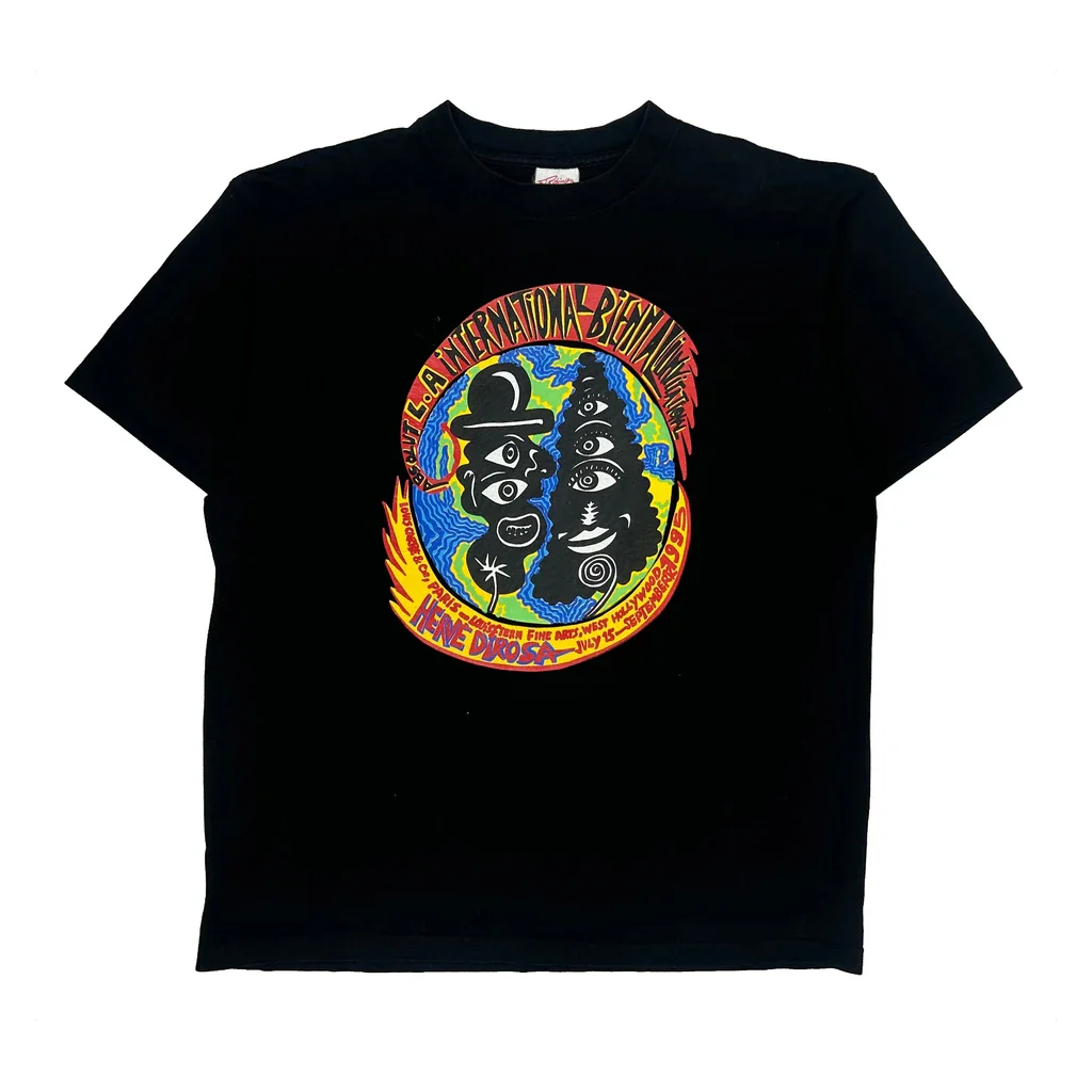International Biennial Fl Robinson Single Stitch T-Shirt - XL Black Cotton