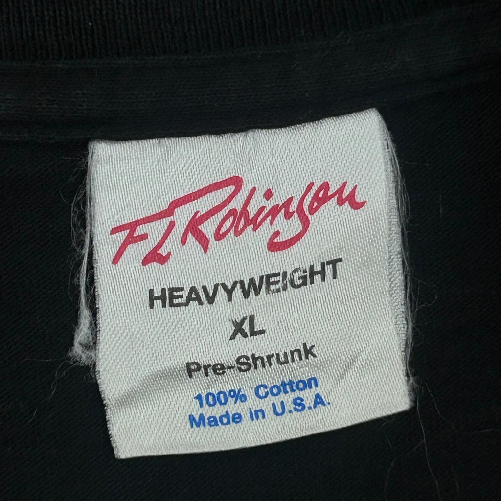 International Biennial Fl Robinson Single Stitch T-Shirt - XL Black Cotton - Image 3