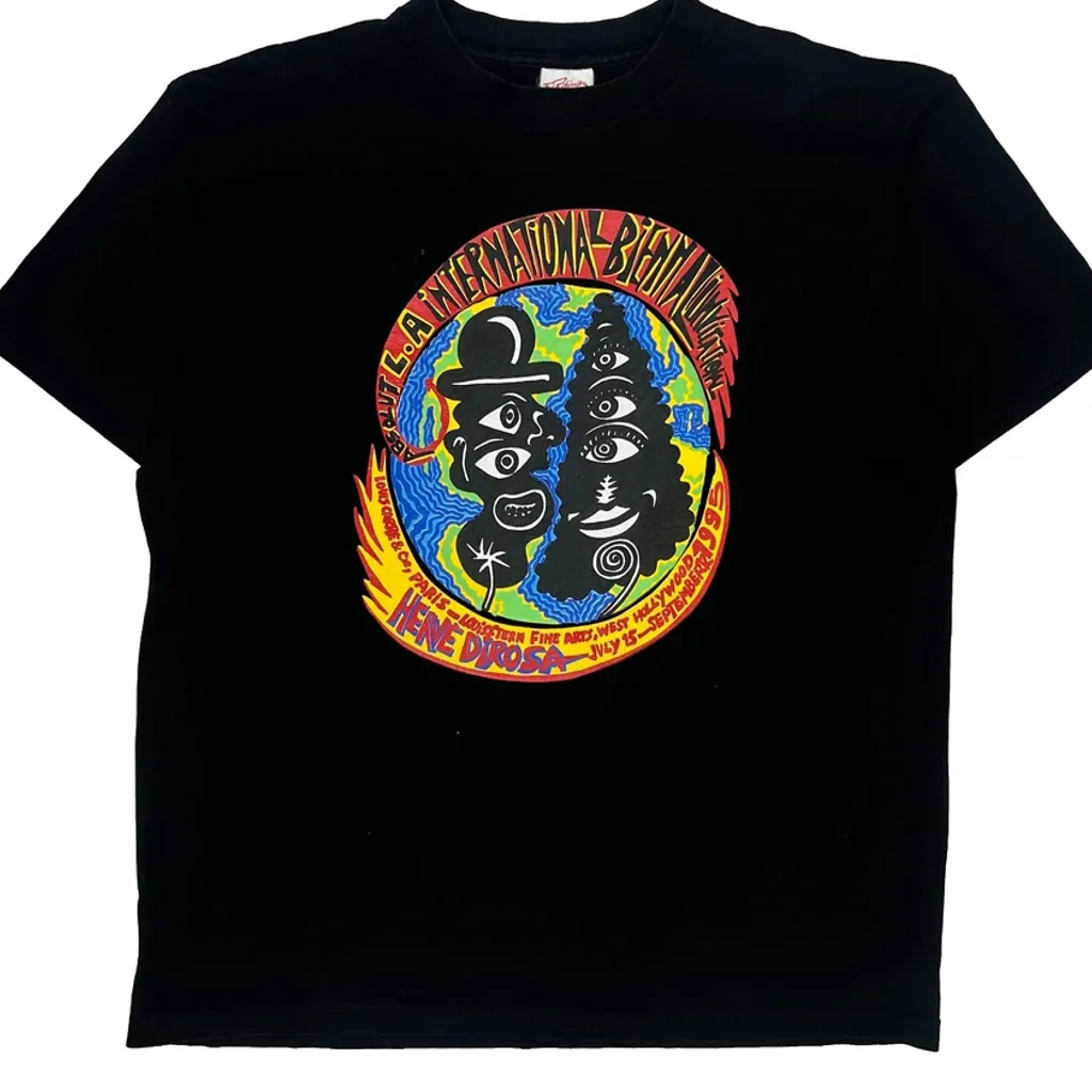 International Biennial Fl Robinson Single Stitch T-Shirt - XL Black Cotton - Image 5