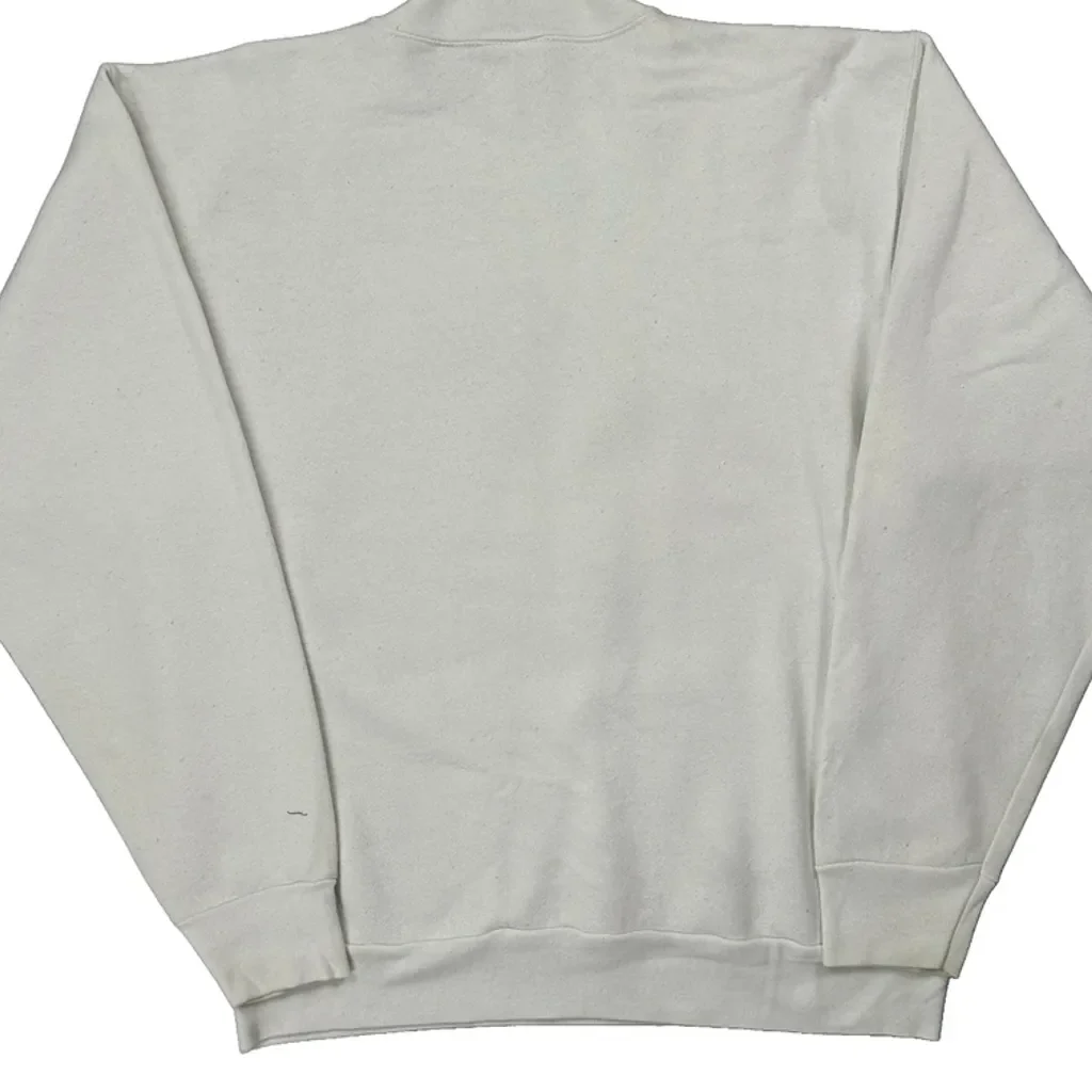 International Challenge 1992 Oneita Graphic Sweatshirt - Large White Cotton Blend - Image 7