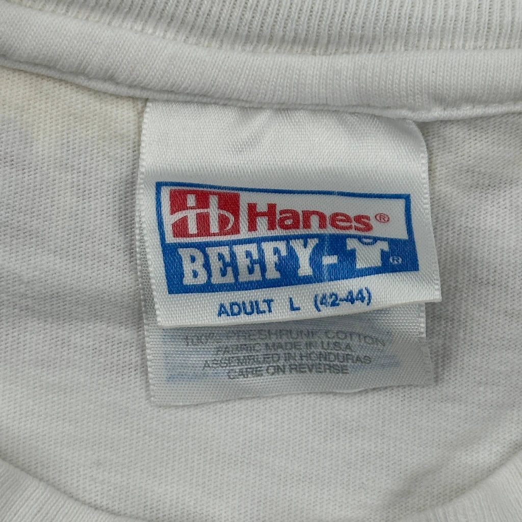 International Hog-N-Grog 1997 Hanes Graphic T-Shirt - Large White Cotton - Image 3