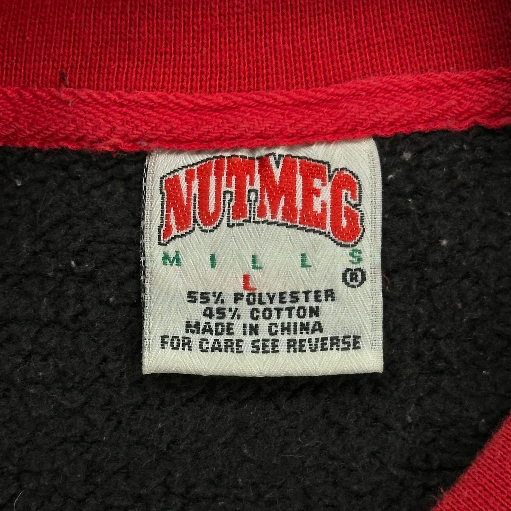Intimidator Nutmeg Graphic Sweatshirt - Large Black Polyester Blend - Image 3