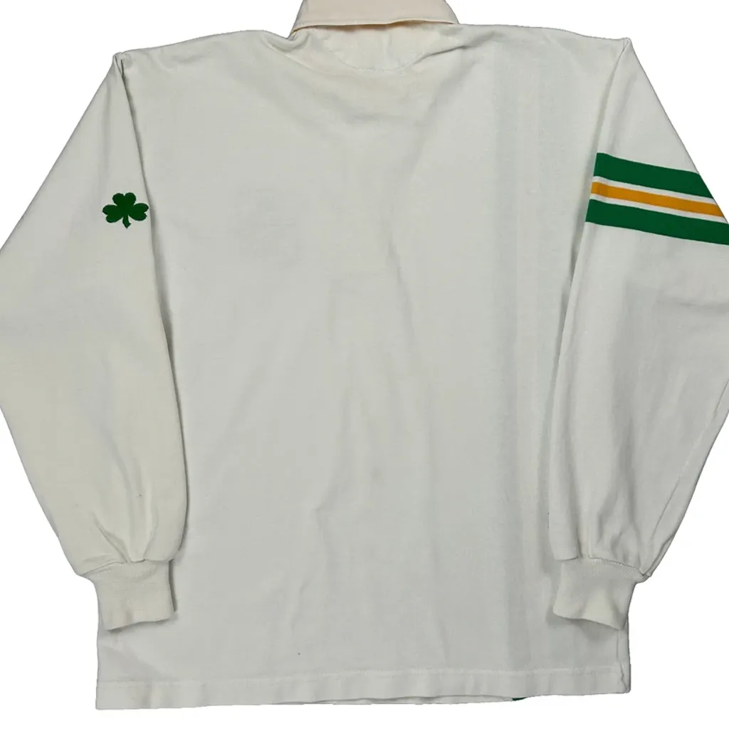 Ireland Barbarian Striped Rugby Shirt - XL White Cotton - Image 7