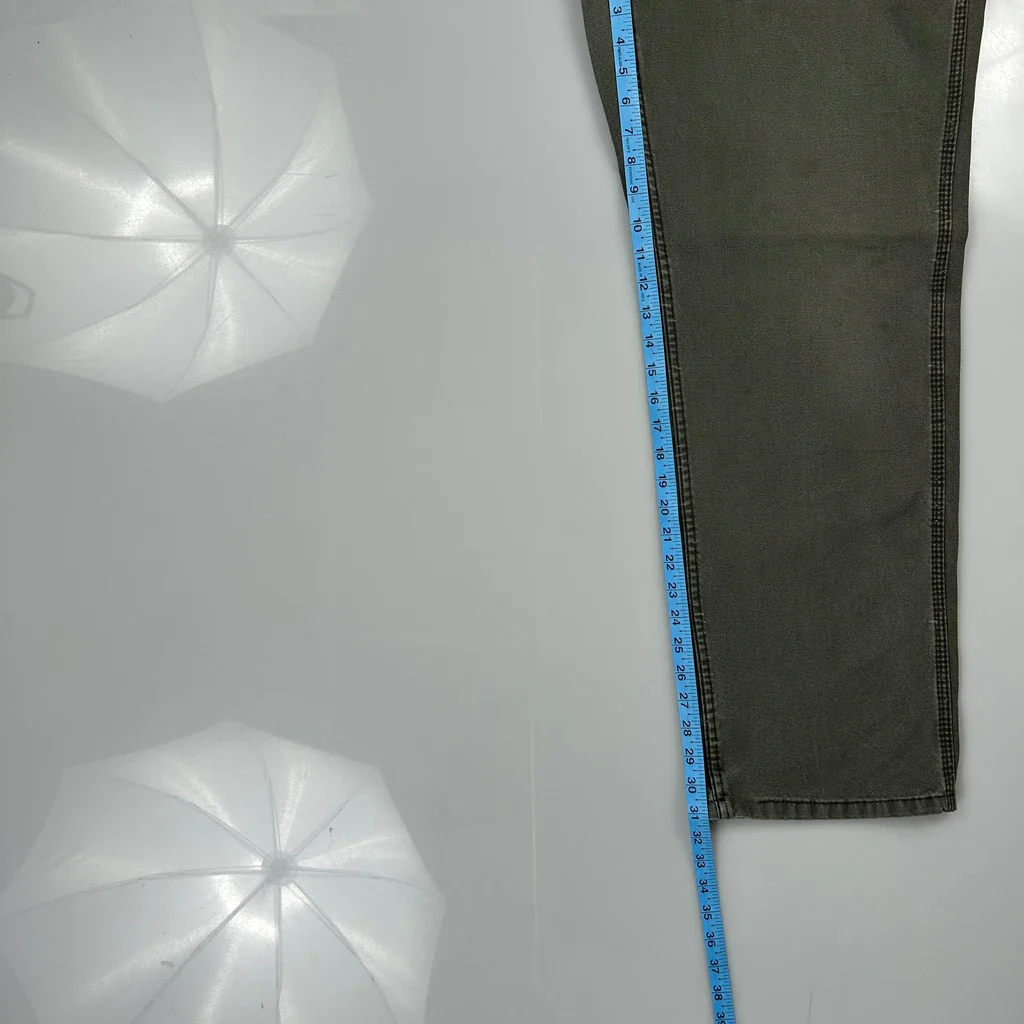 Ironwood Carpenter Trousers - 34W 32L Green Cotton - Image 5