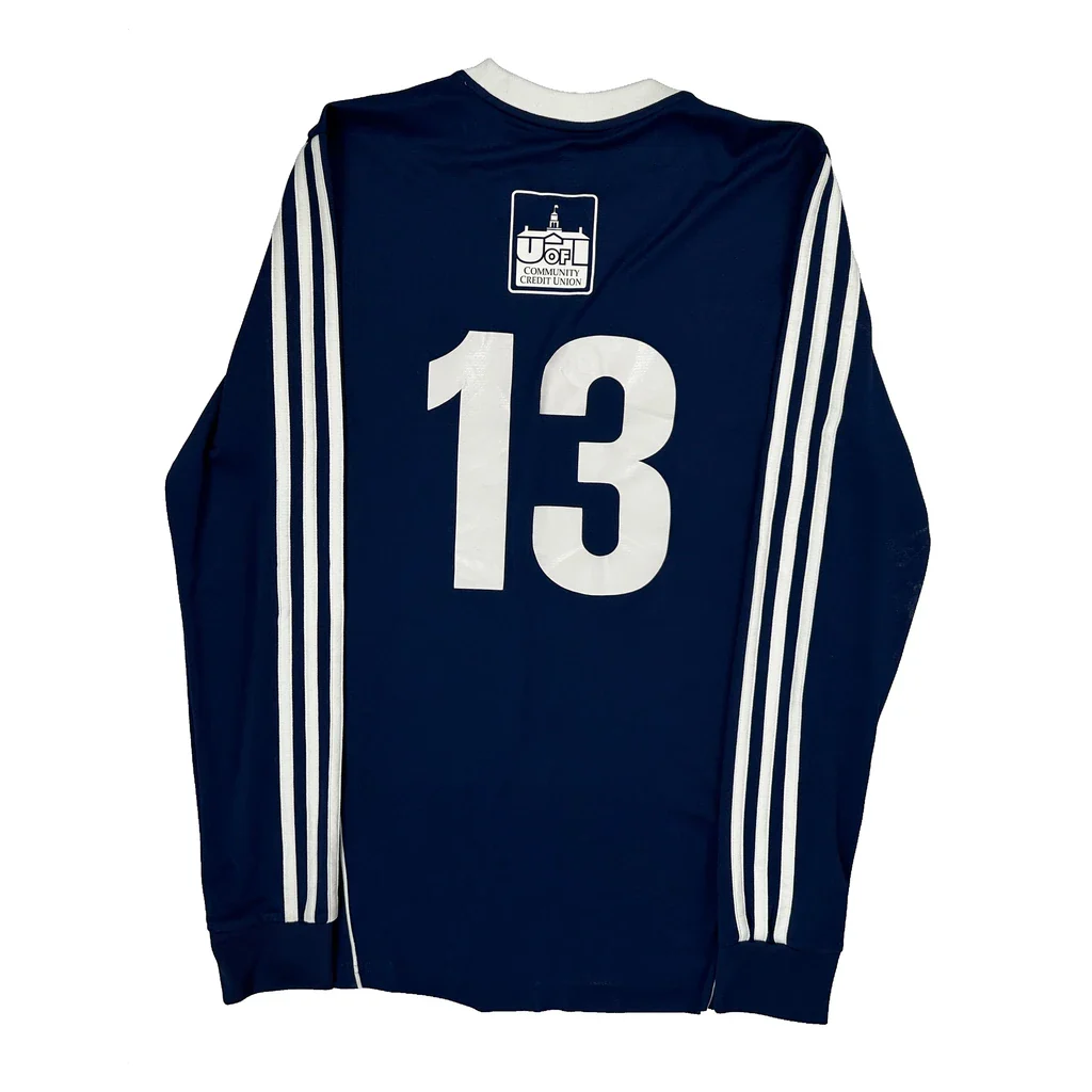 Isc Adidas Football Shirt - Small Blue Polyester - Image 2