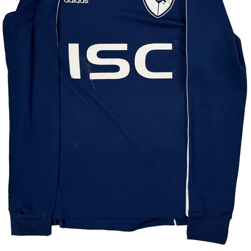 Isc Adidas Football Shirt - Small Blue Polyester - Image 5