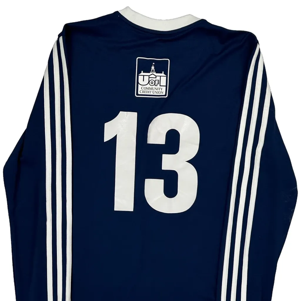Isc Adidas Football Shirt - Small Blue Polyester - Image 6