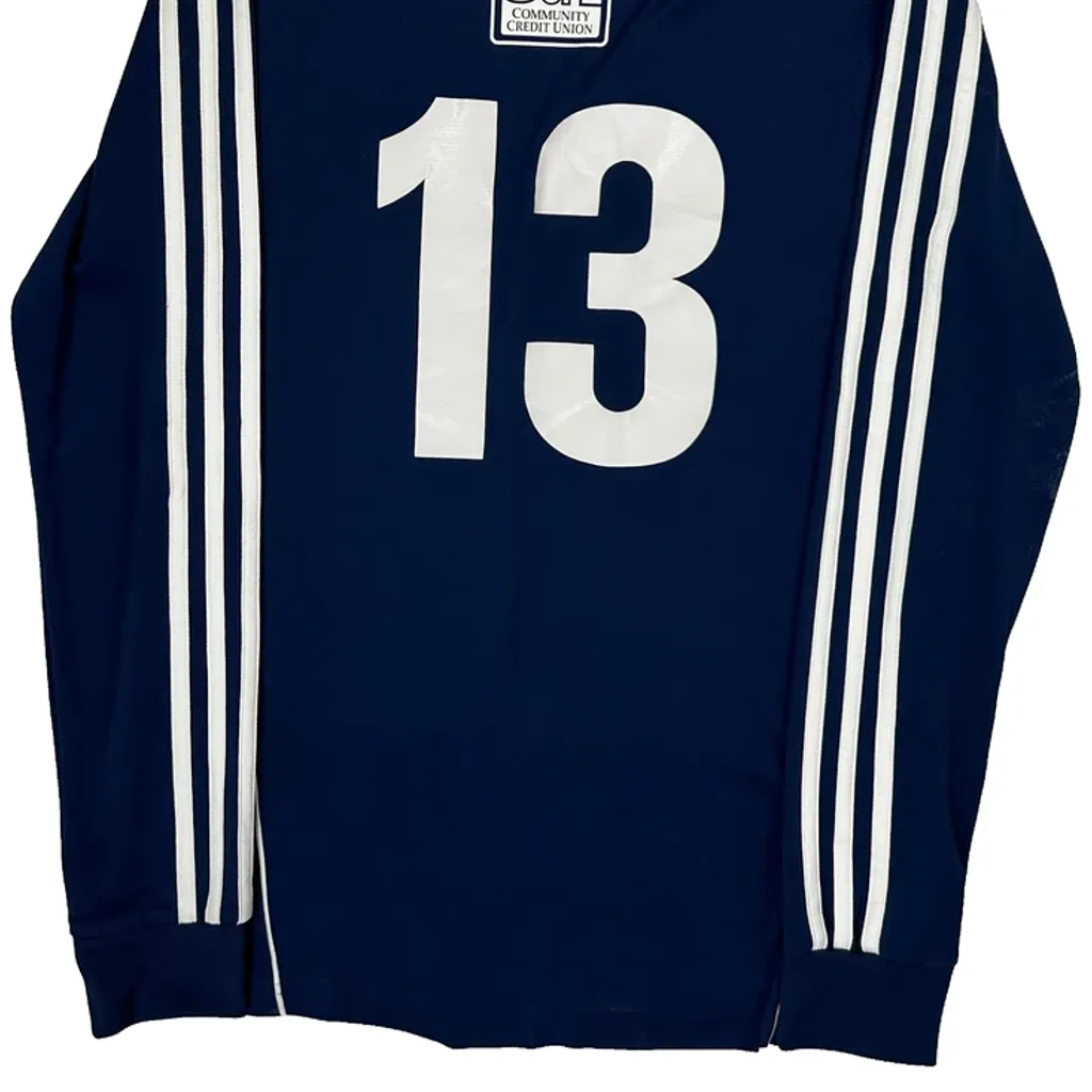 Isc Adidas Football Shirt - Small Blue Polyester - Image 7