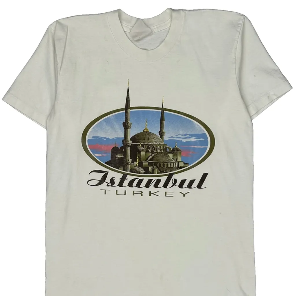 Istanbul Turkey Unbranded Graphic T-Shirt - Small White Cotton - Image 4