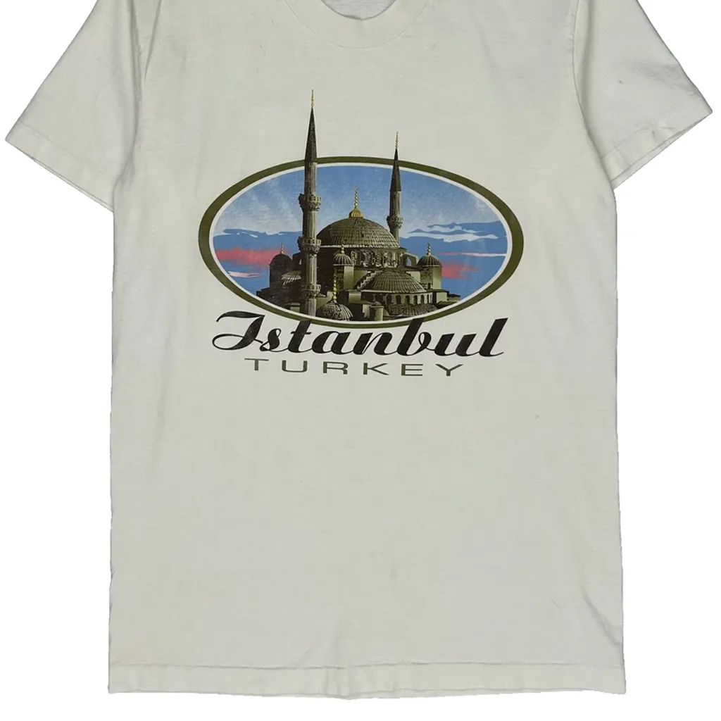 Istanbul Turkey Unbranded Graphic T-Shirt - Small White Cotton - Image 5