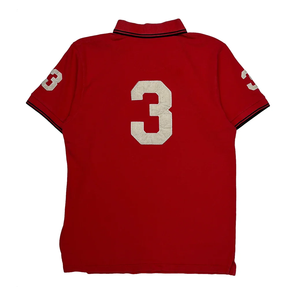 Italy Polo By Ralph Lauren Polo Shirt - XL Red Cotton - Image 2