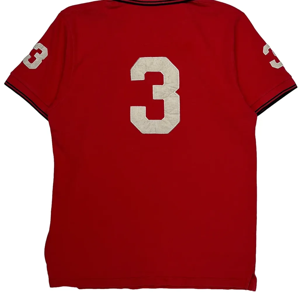 Italy Polo By Ralph Lauren Polo Shirt - XL Red Cotton - Image 6