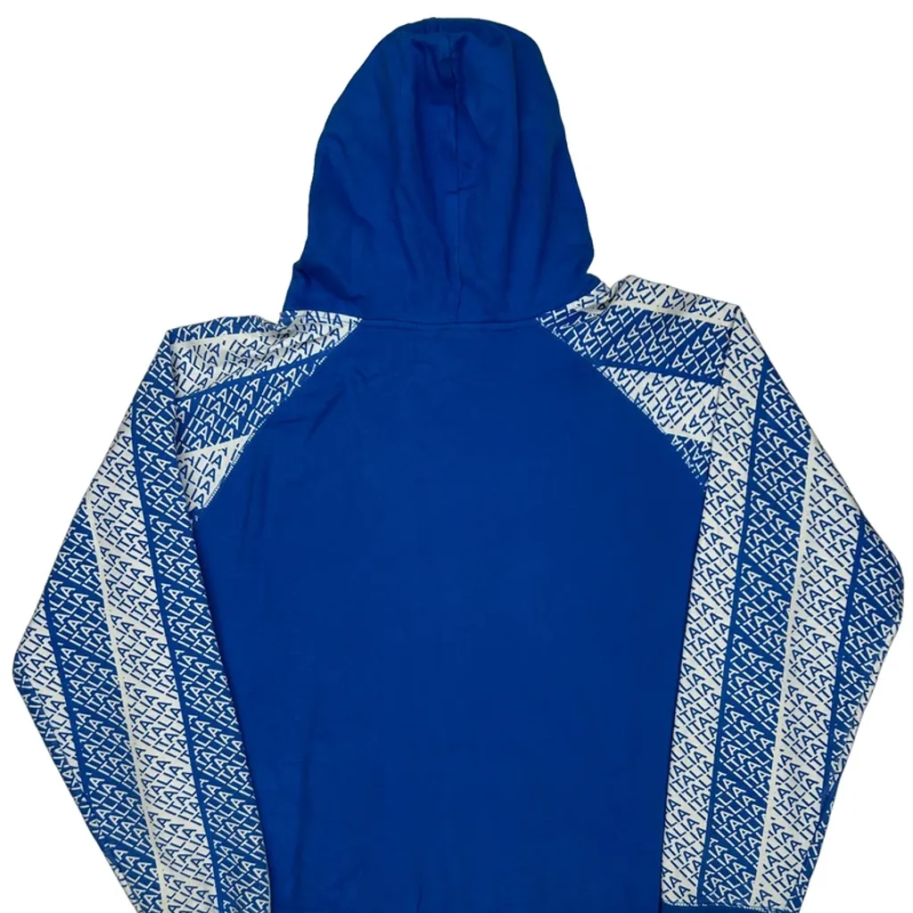 Italy Umbro Graphic Hoodie - Large Blue Cotton - Image 6