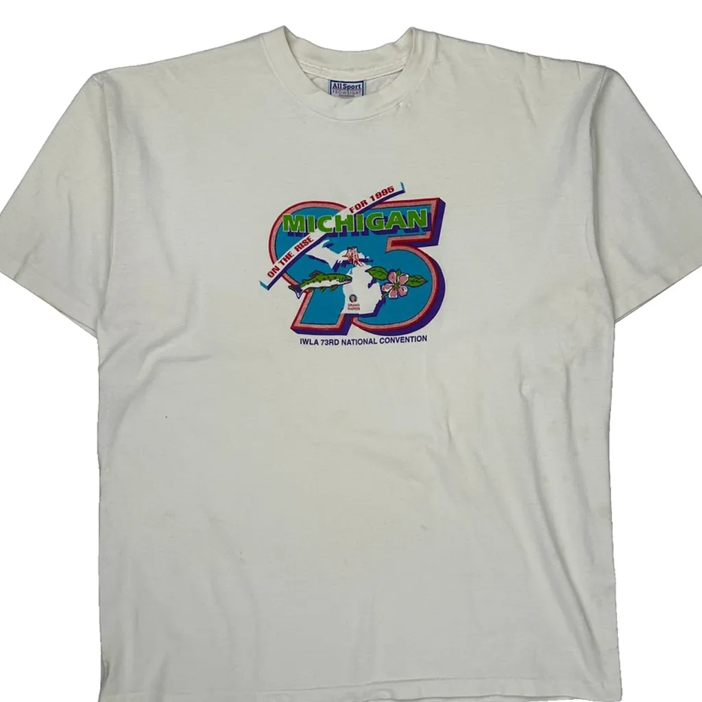 Iwla 73Rd National Convention All Sport Single Stitch T-Shirt - XL White Cotton - Image 4