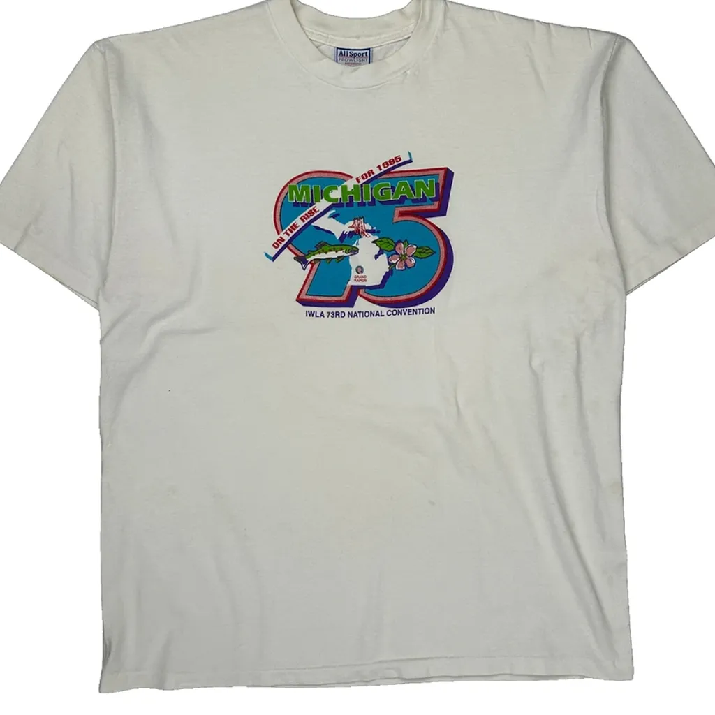 Iwla 73Rd National Convention All Sport Single Stitch T-Shirt - XL White Cotton - Image 5