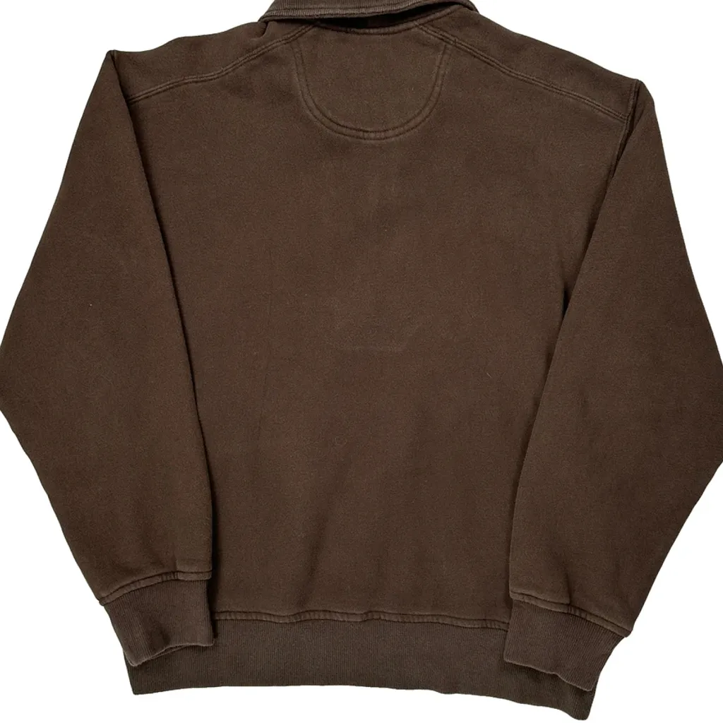 Izod 1/4 Zip - Large Brown Cotton Blend - Image 6