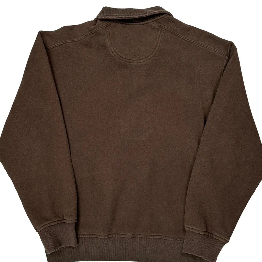 Izod 1/4 Zip - Large Brown Cotton Blend - Image 7