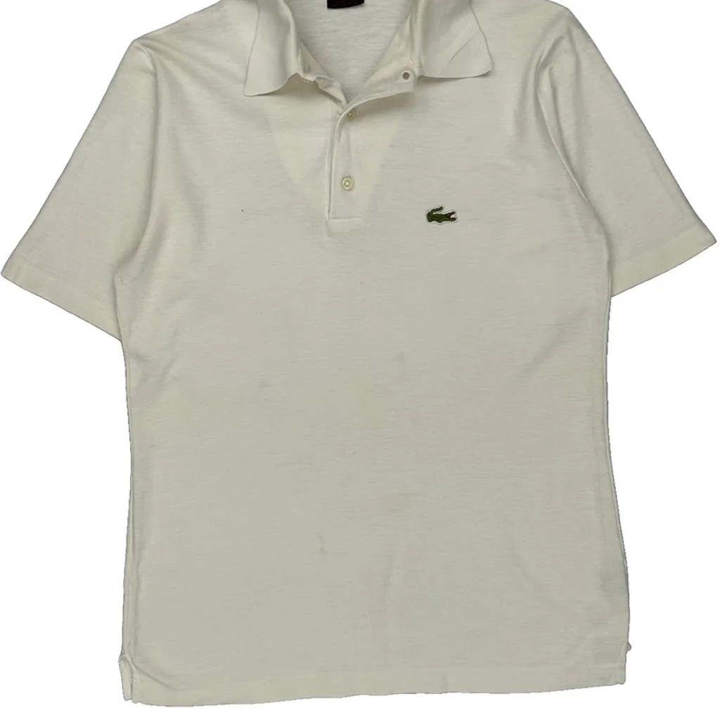 Izod Polo Shirt - Medium Cream Polyester Blend - Image 5