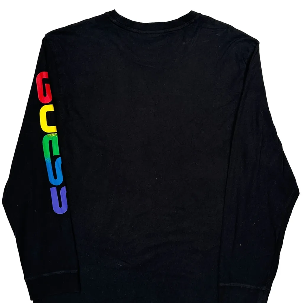 J. Balvin Guess Graphic Long Sleeve T-Shirt - XL Black Cotton - Image 6