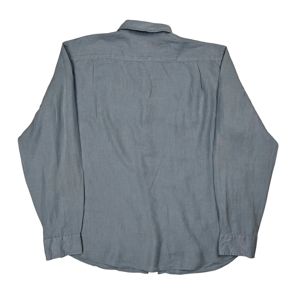 J Crew Shirt - XL Blue Linen - Image 2