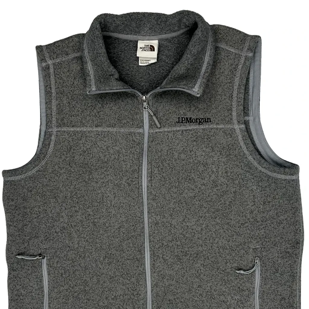 J.P. Morgan The North Face Gilet - Large Grey Polyester - Image 5
