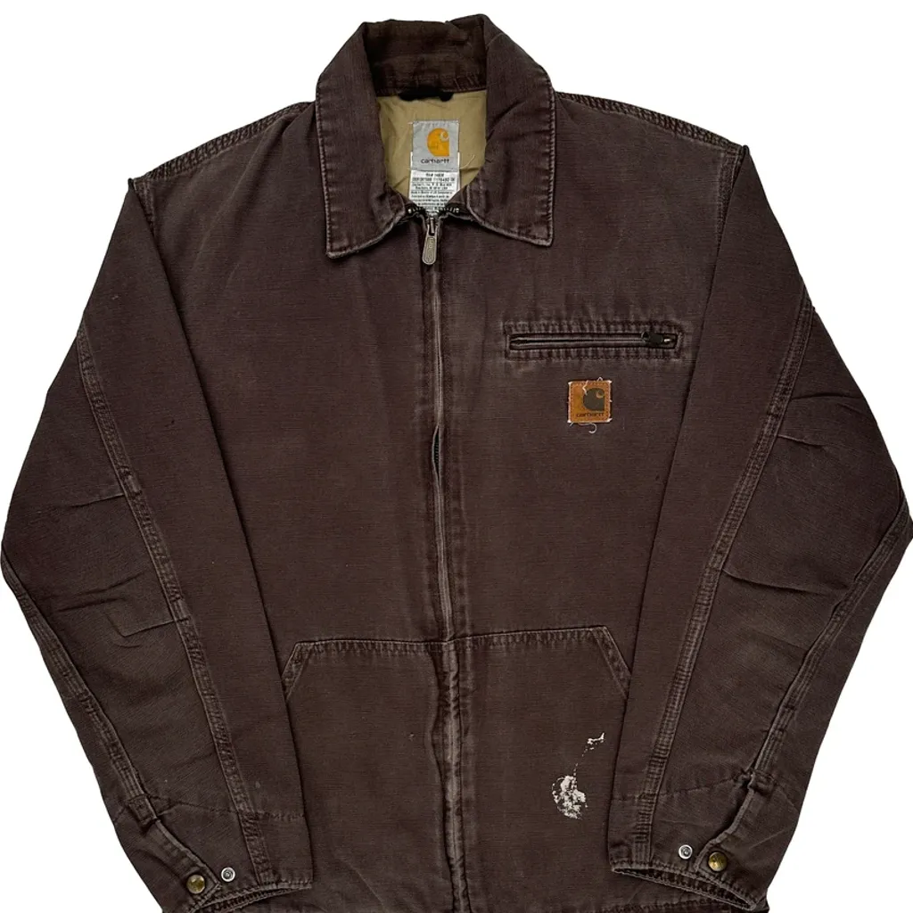 J169 Carhartt Jacket - Small Brown Cotton - Image 6