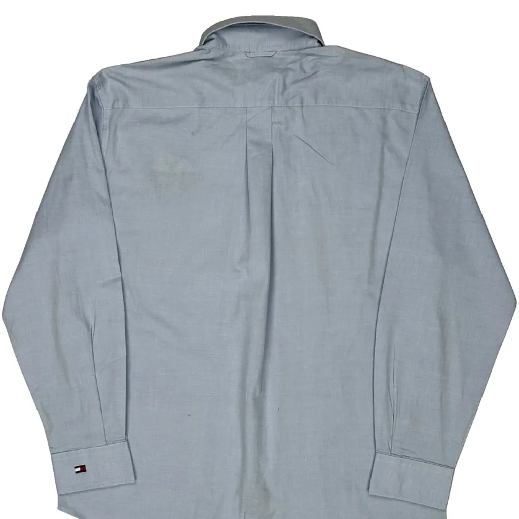 Jack Link'S Beef Jerky Logo Tommy Hilfiger Shirt - Large Blue Cotton - Image 6